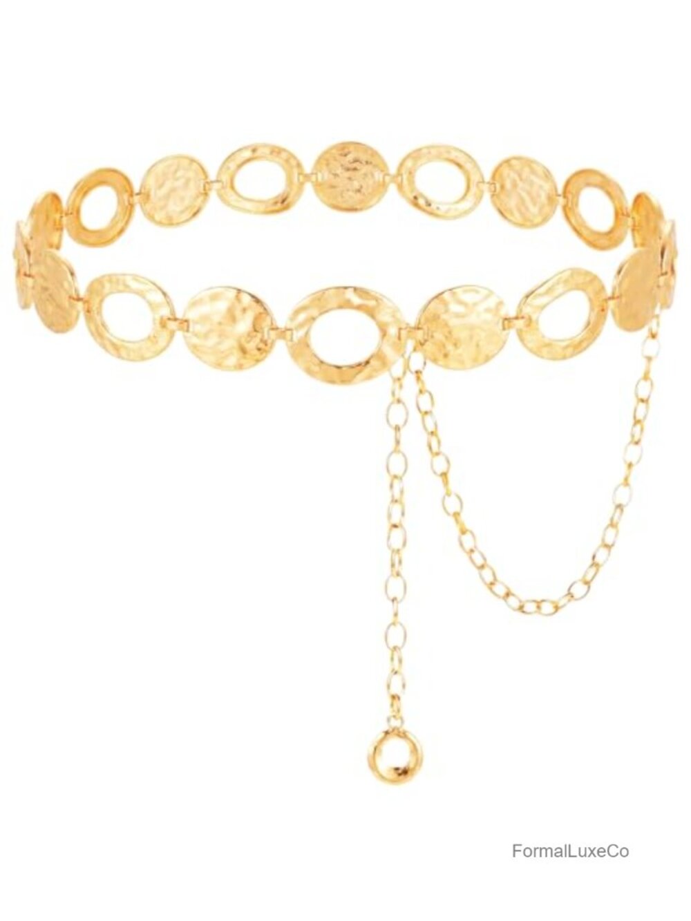 Women's Metal Waist Chain Belt Adjustable Alloy Fits Dresses Jeans